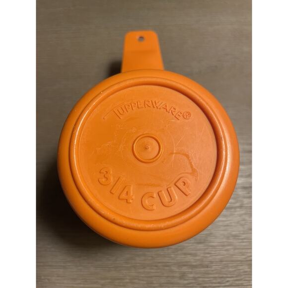 Tupperware Measuring Stacking Cups Set of 5 Orange VTG 1970sRetro-1 cup missing - Picture 3 of 8
